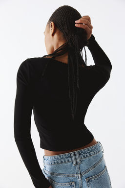 Top de algodon con ribete de picot - H&m фото 4