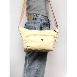 Сумка женская текстиль BoBo-6815, 1отд, плечевой ремень, молочный 261603  фото 5
