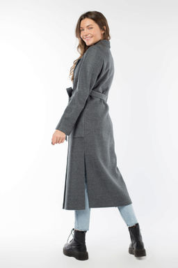 01-09454 Пальто женское демисезонное (пояс) - El podio фото 5