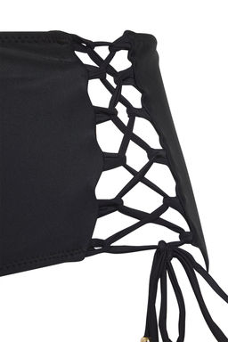 TRENDYOLMILLA Siyah Yuksek Bel Vut Out/Pencere Detayl? Baglamal? Regular Bikini Alt? TBESS25BA00034 фото 8