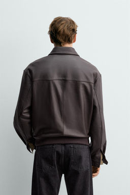 AARON LEVINE X ZARA LEATHER BOMBER JACKET  фото 3