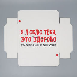 Коробка подарочная складная, упаковка, «Люблю тебя», 30×20×9 см