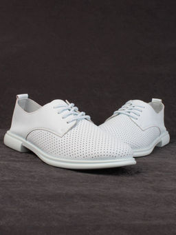 03-PDXL156-3 LT. BLUE Полуботинки женские (натуральная кожа) - Фабричный китай фото 13