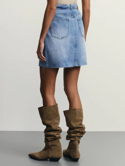 Джинсовая юбка мини / Zarina  фото 5