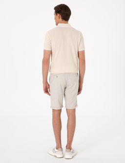 Bej Slim Fit Beli Lastikli Ba_c_kl_ Dokuma _ort - Pierre cardin фото 4