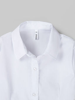 Рубашка Белая для девочки 7+ - Bungly фото 3