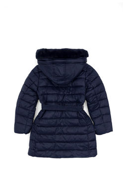 Темно-синее пальто для девочки - U.s. polo assn фото 3