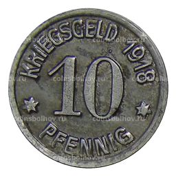 Монета 10 пфеннигов 1918 года Германия Нотгельд Кобленц