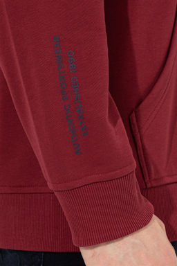 U. S. Polo Assn Мужская толстовка оверсайз с капюшоном вишневого цвета - U.s. polo assn фото 14