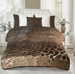 Покрывало Велюровое 200x230 Энимал принт Шоколад