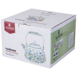 Чайник Agness Family Farm эмалированный 3 л индукционное дно  фото 2