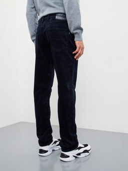 Утепленные мужские вельветовые брюки прямого кроя на флисе - Mossmore фото 23