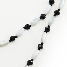 Бусы перламутр белый Астра, зерно 4х8мм, длинные 120см - Agat77 фото 2