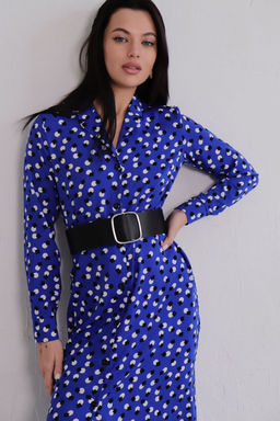 Платье-рубашка с английским воротником принт - Martichelli фото 341