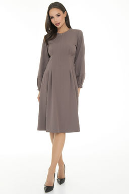 Платье Стильная осень (латте)