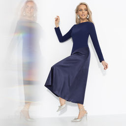 Платье комбинированное с шёлком, Нежная утонченность (моя мудрость) - Charutti фото 3