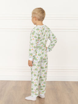 Пижама детская салатовые ежики