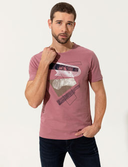 G_l Kurusu Slim Fit Bisiklet Yaka Ti__rt