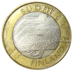Монета 5 евро 2011 года Финляндия  Исторические регионы Финляндии  Уусимаа