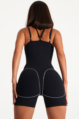 Спортивный женский комбинезон с кантом, черный, km.040.001 - Profit фото 11
