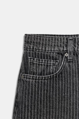 JEANS ZW COLLECTION CULOTTE TIRO MEDIO RAYAS / Negro - Zara фото 15