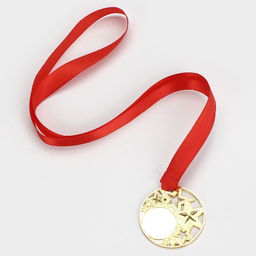 Медаль под нанесение «Ты звезда», золото, d=5 см, с лентой