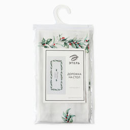 Дорожка на стол Этель Christmas collection 30?70 см, 100% хлопок, саржа 190 г/м?, белая