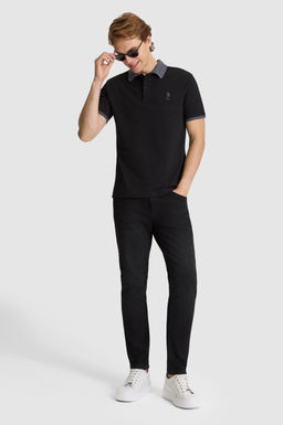 Erkek Siyah Regular Fit Polo Yaka Basic Ti__rt - U.s. polo assn фото 4