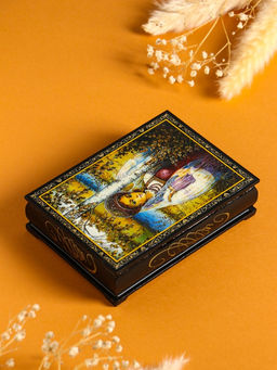 Шкатулка для украшений Русская красавица, 10?14 см, лаковая миниатюра