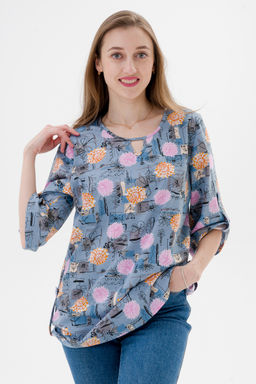 Туника женская из кулирки Полина астра