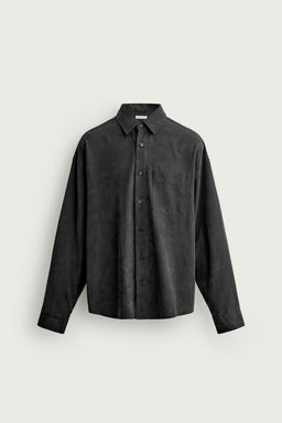 CAMISA FLUIDA RELAXED FIT / Gris oscuro - Zara фото 6