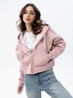 Толстовка укороченная футер 3х нитка с начесом.