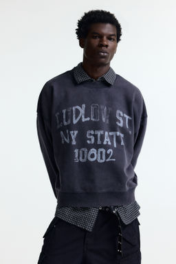 Sudadera estampada Oversized Fit - H&m фото 2