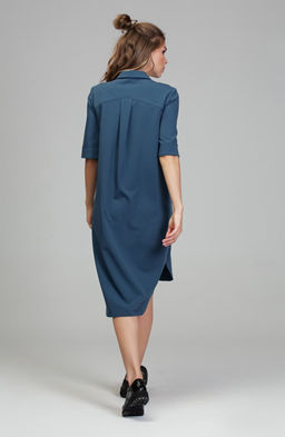 Платье-рубашка джинсовый - Donna saggia фото 3