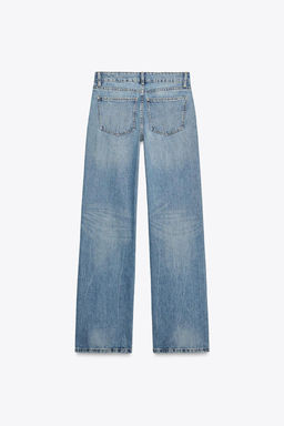 TRF WIDE-LEG LOW-RISE JEANS - Zara фото 8