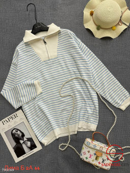 Кофта морской принт с воротником - Bruno фото 2