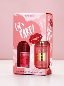 Подарочный набор: гель для душа шампанское и мист для тела, Чистое Счастье