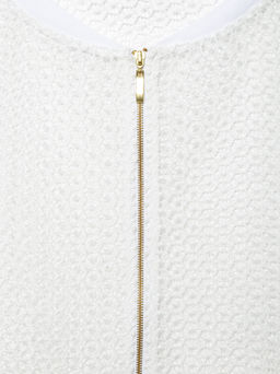 CONTE Ультрамодный бомбер из кружева с рукавами ? LJ 895 off-white - Conte elegant фото 7