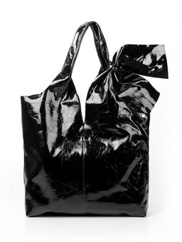 LACCOMA сумка Q6159-черный натуральная кожа полиэстер фото 3