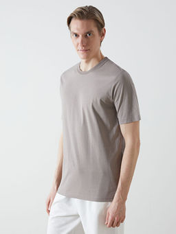 Bisiklet Yaka Penye Erkek Ti??rt