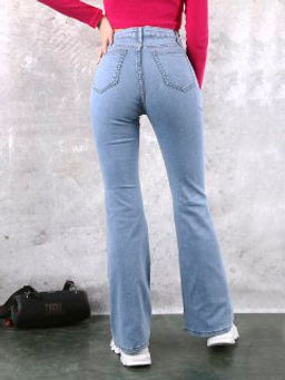 Джинсы женские клеш 1403 Уценка, Артикул: 89269 - Liketon фото 2