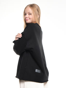 Толстовка для девочки 22-2019 черный - Mini maxi фото 3