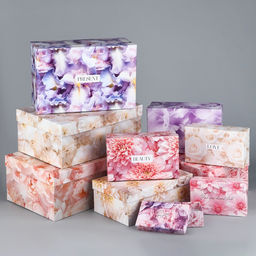Набор коробок 10 в 1, упаковка подарочная, «Цветы», 12×7×4 - 32.5×20×12.5 см