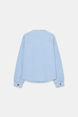 CAMISA Z1975 DENIM LAZO / Azul claro - Zara фото 7