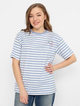 CRB wear/FSSW 60245-16 Футболка женская,голубой меланж/Ex.Cherubino