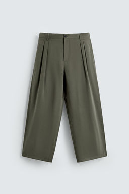 PANTAL?N RELAXED FIT TRAJE / crudo/kaki - Zara фото 6