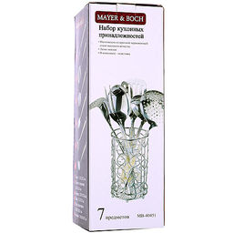 40451 Набор кухонных принадлежностей 7пр на подставке нерж/ст MB (х12) - Mayer&boch фото 6