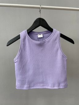 Топ Кашкорсе Хлопок с лайкрой качество пенье, лаванда