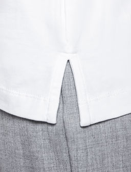 VILATTE / Футболка-поло с золотистыми пуговицами из премиального хлопка  фото 2