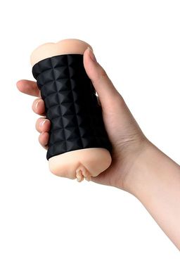 Мастурбатор двусторонний JOS JANICE, TPR, телесный, 14,5 см  фото 7